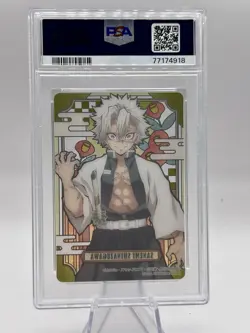 Demon Slayer Kimetsu no Yaiba Stained Glass Card Sanemi Shinazugawa PSA 10 - Image 2