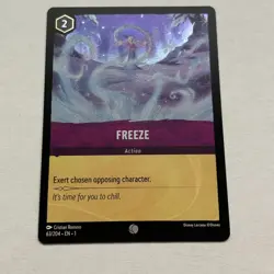Freeze 63/204 Disney Lorcana The First Chapter Common Cold Foil Card NM - Image 1