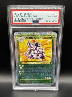 PSA 8 Nidoking Legendary Collection Reverse Holo 31/110 Pokemon Card - Image 1