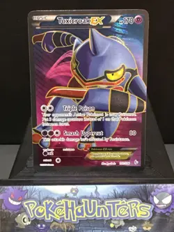 Pokemon Card Toxicroak EX 102/106 Full Art Ultra Rare XY Flashfire Light Play - Image 1
