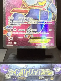 Pokemon Card Toxicroak EX 102/106 Full Art Ultra Rare XY Flashfire Light Play - Image 3