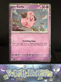 Pokemon Card Cleffa SVP095 Black Star Promo Cosmos Holo Rare Near Mint - Image 1
