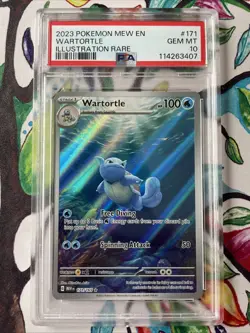 PSA 10 Wartortle 171/165 Scarlet Violet 151 Holo Illustration Rare Pokemon Card - Image 1