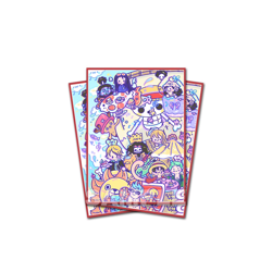 One Piece Card Game TCG Custom Art Holo Deck Sleeves (60pc) - Chibi Strawhats - Image 1