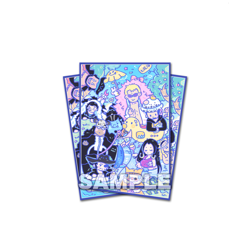 One Piece Card Game TCG Custom Art Holo Deck Sleeves (60pc) - Chibi 7 Warlords - Image 1