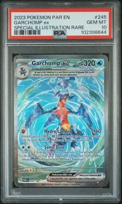 GARCHOMP ex 245/182 | PSA 10 | Special Illustration Rare Graded Pokemon Card - Image 1