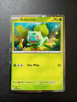 Bulbasaur SVP 046 HD Galaxy Swirl Cosmos Pokemon 151 Black Star Promo Card ENG - Image 1