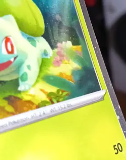 Bulbasaur SVP 046 HD Galaxy Swirl Cosmos Pokemon 151 Black Star Promo Card ENG - Image 3
