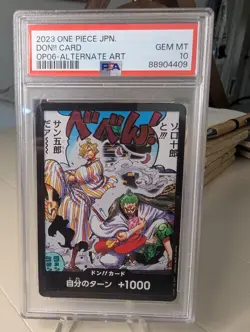 PSA 10 DON!! Card (Alternate Art) Japanese One Piece TCG OP06 Wings of Captain - Image 1
