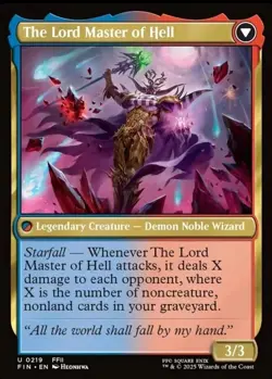 MTG Magic FIN Final Fantasy - 1x EN NM 0219 U The Emperor of Palamecia - Image 2