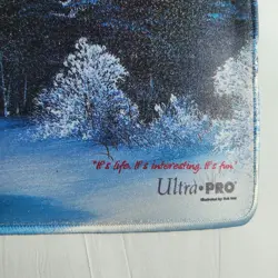 Ultra Pro MTG Playmat Gen Con 2025 Bob Ross Ltd Edition Glitter Foil Snow - Image 3