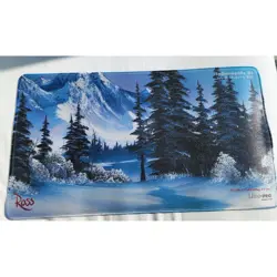 Ultra Pro MTG Playmat Gen Con 2025 Bob Ross Ltd Edition Glitter Foil Snow - Image 4