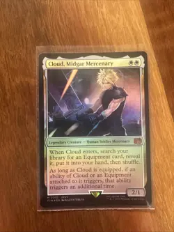 MTG Final Fantasy Cloud Midgar Mercenary M 0010 Foil Mythic Regular FFVII NM/M - Image 1