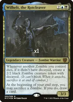 MTG Commander: Innistrad: Midnight Hunt MIC Wilhelt, the Rotcleaver MINT - Image 1