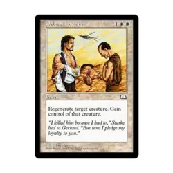 WOTC MtG Weatherlight Debt of Loyalty (R) EX - Image 1