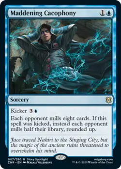 [1x] Maddening Cacophony Near Mint, English Zendikar Rising MTG Magic - Image 1