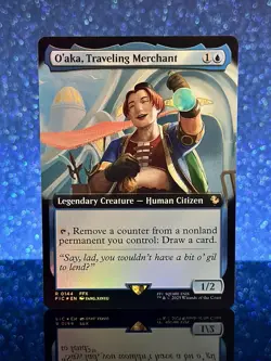 O'aka, Traveling Merchant #144 FIC R (Extended Art) (FOIL) - MTG Final Fantasy - Image 1
