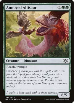 MTG COMMON REGULAR - 2X2: NM - ANNOYED ALTISAUR 134/331 - Image 1