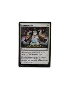 MTG Lucky Offering Common FOIL 027/302 (NEO) Kamigawa: Neon Dynasty - Near Mint - Image 1