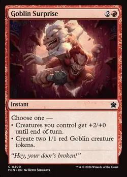 MTG C REGULAR - GOBLIN SURPRISE 0200 (FDN) FOUNDATIONS - Image 1