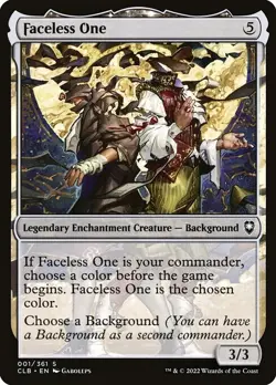 MTG COMMON REGULAR CLB: BALDUR'S GATE NM - FACELESS ONE 001/361 - Image 1