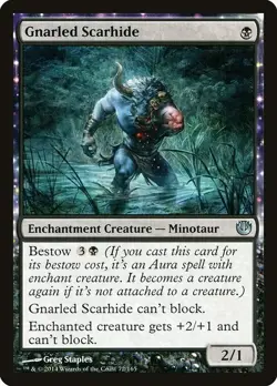 MTG UC REGULAR JOU: JOURNEY INTO NYX -LP- GNARLED SCARHIDE 72/165 - Image 1