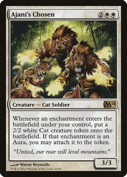 MTG RARE REGULAR - M14: LP/EX - AJANI'S CHOSEN 2/249 - Image 1