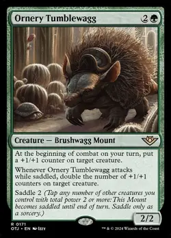 MTG RARE FOIL - OTJ : NM - ORNERY TUMBLEWAGG 0171 - Image 1