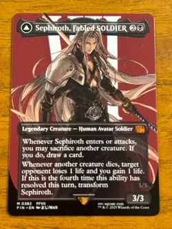 Sephiroth, Fabled SOLDIER / One-Winged Angel - Final Fantasy - MTG - 0382 - Image 1