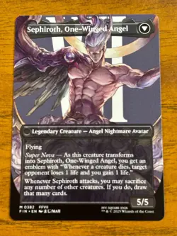Sephiroth, Fabled SOLDIER / One-Winged Angel - Final Fantasy - MTG - 0382 - Image 2