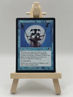 Magic the Gathering MTG Decree of Silence Blue Scourge Rare MP - Image 1