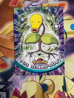 Bellsprout #69 - Topps Series 1 - TV Animation Edition - Vintage Pokemon 2000 NM - Image 1