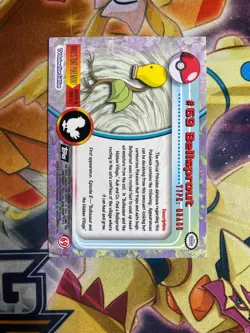 Bellsprout #69 - Topps Series 1 - TV Animation Edition - Vintage Pokemon 2000 NM - Image 2