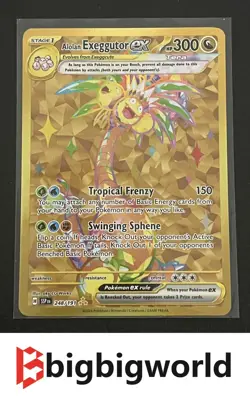 Alolan Exeggutor EX 248/191 Gold Secret Rare Surging Sparks - Pokemon TCG - Image 1