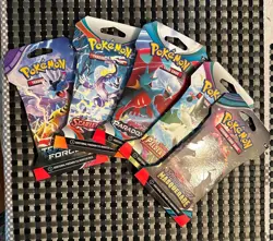 Lot Of 5 Pokemon TCG Sleeved Booster Packs Factory Sealed - Image 3