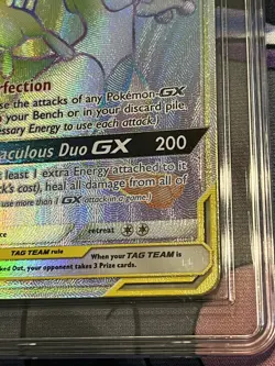 Mewtwo Mew GX 242/236 Unified Minds Secret Rare CGC 8.5 NM Mint PSA Pokemon Card - Image 5
