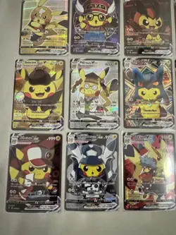 Vcos Pikachu Cosplay Set Custom Fan Art Lot 50 Holo Cards Pokemon Rares NM - Image 3