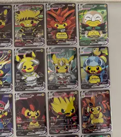 Vcos Pikachu Cosplay Set Custom Fan Art Lot 50 Holo Cards Pokemon Rares NM - Image 5