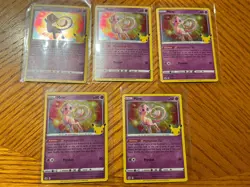 Pokemon Celebrations Mew 11/25 Holo LOT OF 5 - Image 1