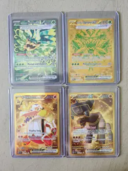 Pokemon Lot Of 4 Gold & Special Illustration Rare - Prismatic Evolutions & More - Image 1