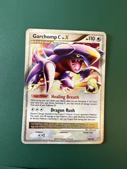 Garchomp C LV.X Pokemon trading card, 145/147 from the Supreme Victors expansion - Image 1