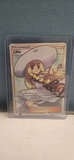 Lillie (Full Art) 147/149 Sun And Moon Base Set Holo Pokemon TCG - Image 1