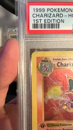 1st Edition PSA 3 Shadowless Charizard Base Set VG 4/102 Holo 1999 Pokemon - Image 2