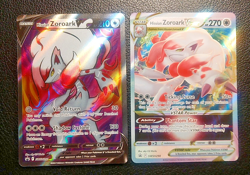 Pokemon TCG, Hisuian Zoroark V SWSH297 & VSTAR SWSH298 Lost Origin Promo NM/M - Image 1