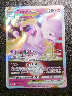 Pokemon TCG, Mewtwo VSTAR Holo Ultra Rare Card Japanese Go 031/078 - Image 1