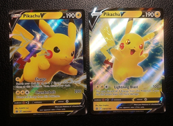 Pokemon TCG, Pikachu V SWSH198 & SWSH061 Blackstar Promo Rare - Image 2