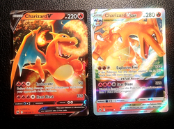 Pokemon TCG, Crown Zenith Charizard V 018/159 & VSTAR 019/159 Holo Ultra Rare - Image 2