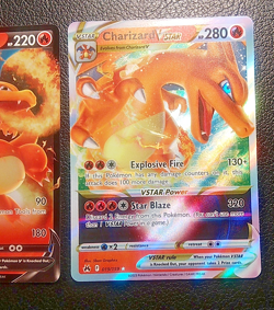 Pokemon TCG, Crown Zenith Charizard V 018/159 & VSTAR 019/159 Holo Ultra Rare - Image 4