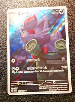 Pokemon TCG, Shrouded Fable, Zorua 075/064 2024 IR Holo Rare, Mint Fresh Pull - Image 3