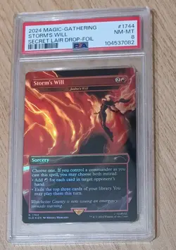MTG Storm's Will Foil - PSA 8 - Marvel Secret Lair Drop - 1744 R - Image 1